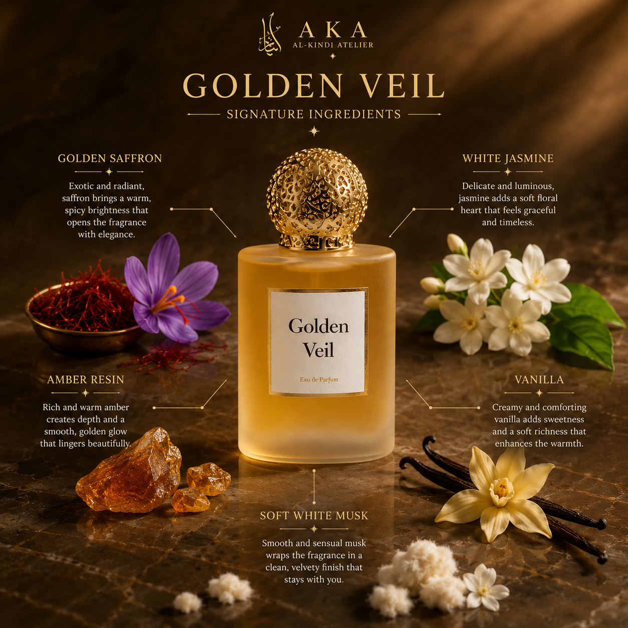 Golden Veil | Eau de Parfum | 50 mL